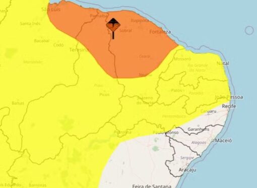 RN tem previsão de chuva forte e alerta de ventos de até 60 km/h